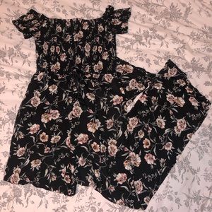 Floral Off the Shoulder Jumpsuit💐